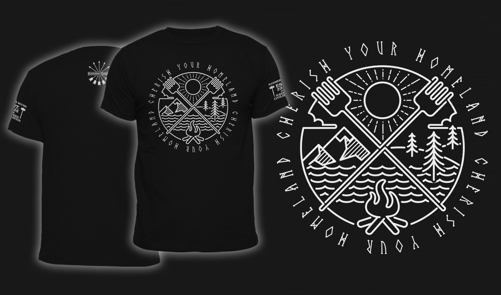 Cherish Your Homeland - Men's T-Shirt Black